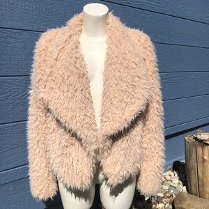 Pink fuzzy jacket